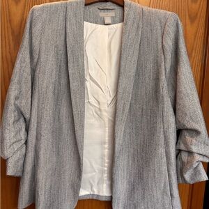 H&M Women's Textured Gray Blazer